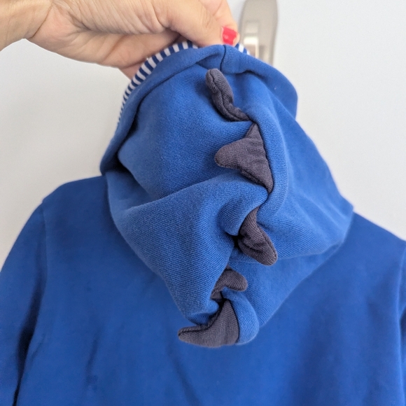 Gymboree Boys Dinosaur Hooded Blue Sweatshirt 4T - Picture 4 of 7